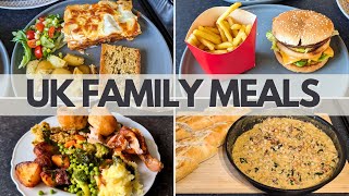 UK FAMILY MEALS  WHATS FOR DINNER  MEALS OF THE WEEK  FAMILY MEAL IDEAS  HALF TERM DINNERS [upl. by Anirat]