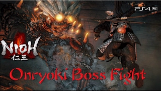 NIOH PS4 PRO  Onryoki Boss Fight SOLO Boss 2 [upl. by Orlina558]