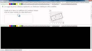 Secondaire 4 SN Québec Coefficient de corrélation méthode du rectangle exercice 3 [upl. by Keung]