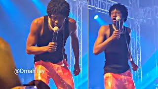 Omah lay live in Lagos shutdown 30k capacity stadium with excellent vibes [upl. by Meekar]