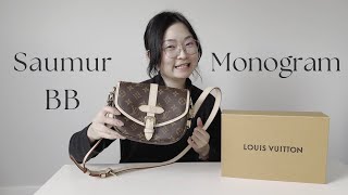 Louis Vuitton  Saumur BB Monogram bag splurge [upl. by Quintina]