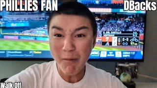 Phillies Fan Reacts to loss vs Diamondbacks Walk Off 8924 [upl. by Josey878]