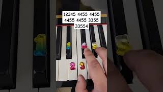 Easy piano tutorial piano pianomusic pianosongs pianocover pianotutorial pianolessons pianist [upl. by Eddana823]