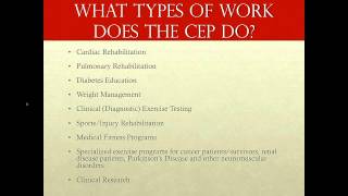 ACSM Career Webinar  Clinical Exercise Physiology [upl. by Eimor220]