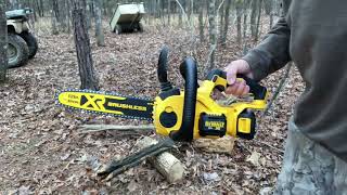 Dewalt battery operated chainsaw [upl. by Reinhold522]