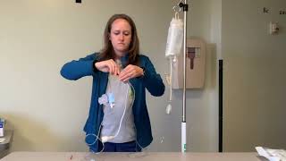 How To Prime Arterial Line Tubing [upl. by Korella]