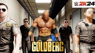 Goldberg Entrance Wwe2k24  With Entrance Music and goldberg chantswwe wwe2k24 goldberg [upl. by Atinyl]