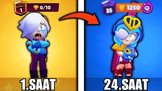 24 SAAT BOYUNCA COLETTE OYNADIM HİPERŞARJ ALDIM 20000 ALTIN😭 Brawl Stars [upl. by Chester]