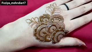 🌼Very Beautiful Mehndi Design  Patti wali Mehndi  Dubai Henna  Letest Henna Design Unique Henna🌼 [upl. by Esyli]