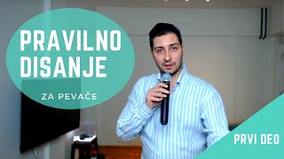 Tehnika pevanja  Pravilno disanje za pevace prva vezbaprvi deo [upl. by Ellivro]