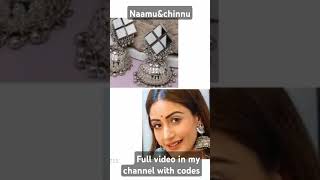 Beautiful earrings for meeshoshortsytshurtsfull video naanuampchinnu youtube channel [upl. by Manny763]