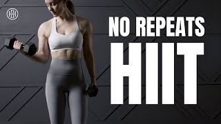 30MIN No Repeats HIIT Workout [upl. by Erreid]