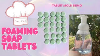 Mold Demo  Making Foaming Soap Tablets  FREE RECIPE [upl. by Harve]