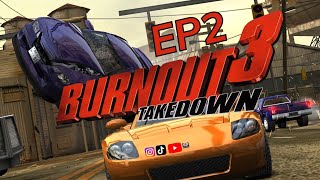 Burnout 3 Takedown EP2  2004 Gameplay amp Walkthrough 1080p60fps PC [upl. by Bentlee]