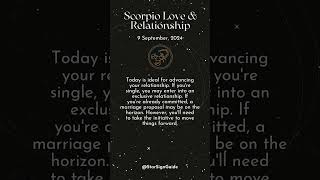 Horoscope Daily  Scorpio Daily Horoscope  090924  Health Wellness Love amp Relationship [upl. by Aseram]