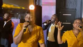 Moses Ok and wife join Ps Sammie ObengPoku as he sang WABOA ME [upl. by Myrilla]