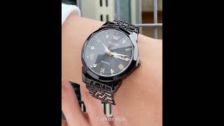 Olevs Sports Quartz Chain Mate Black watch luxurywatchesformen wristaccessory [upl. by Anika]