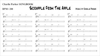 【Scrapple From The Apple Charlie Parker】Backing Track BPM 200 [upl. by Ludewig657]