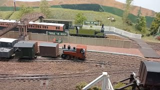 Model Railway using Both OO and 009 Gauge [upl. by Enailuj]