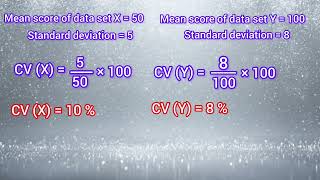 Coefficient of variation  Consistent performance  Statistics  All exams [upl. by Aikin]