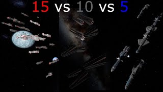 15vs10vs5Space Engineers battle [upl. by Karil927]