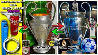 How to make UEFA Champions league 2024 with scrap amp paper amp aluminum foil ucl CHAMP15NS [upl. by Vyky]