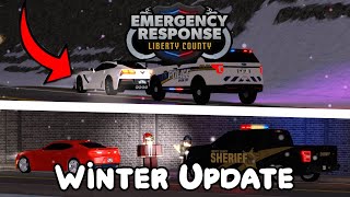 Liberty County WINTER UPDATE CONFIRMED New Map I UPDATE THIS WEEK ERLC Roblox [upl. by Eenahs]