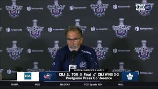 John Tortorella full postgame press conference following Blue Jackets series win over Maple Leafs [upl. by Kaazi]