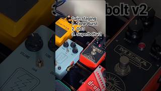 How do you gain stage  boss od3 jhs Superbolt v2 Tone Burst  Mesa guitar overdrive shorts [upl. by Nageam]