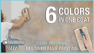 How To Faux Paint ColorMeshing Technique DIY HOMEIMPROVEMENT FAUXPAINTING THEHOMEDEPOT Woolie [upl. by Nevil462]