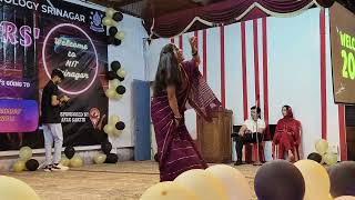 DANCE BY MUSKAN ON FRESHERS PARTY 2K24 AT NIT SRINAGAR nits nitsrinagar freshers dance vlog kc [upl. by Erialc]