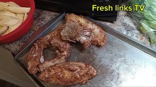 YARD MAN DO IT AGAIN FRYING UP SOME NICE FRESH DRUM FISH [upl. by Damick]