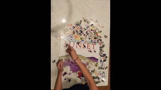 Puzzle commentary Sunset horses New York Puzzle Company [upl. by Ravaj]