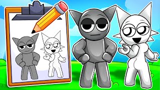 WENDA amp GREY BECOMES What THEY DRAW In ROBLOX Incredibox [upl. by Romeo]