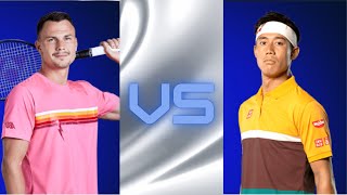 Marton Fucsovics HUN Vs Kei Nishikori 錦織圭Slovak Open 2024 [upl. by Had225]