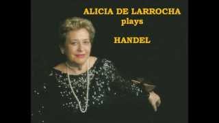 Alicia de Larrocha plays Handel  Suite No5 HMV 430 [upl. by Rehtae563]