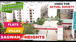 Raj nagar Extension  Sangwan Heights Ghaziabad ☎️9560955050 3 bhk flats in ghaziabad near VVIP [upl. by Woolley]