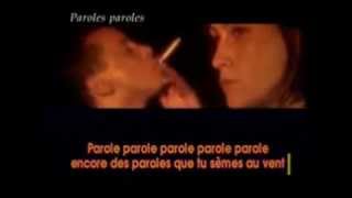 PAROLES PAROLES DALIDA ALAIN DELON [upl. by Nemlaz]