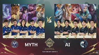 Ai Esports vs Mythic Seal M6 Myanmar Qualifier  Playin Stage Day 1 Game 1 BO3 [upl. by Lenni651]