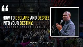 HOW TO PRAY EFFECTIVELY USING THE WORD OF DECLARATION AT MIDNIGHT  Apostle Joshua Selman [upl. by Seira]