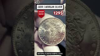 💰 Super 1884 Morgan Silver Dollar Coinusmint Silver Half Coin Dollar Morgan gold 1884morgan [upl. by Dumanian926]