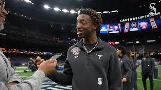 Texas football at Sugar Bowl Media Day before 2024 CFP semifinal [upl. by Omsoc]