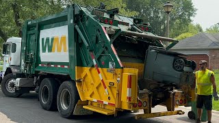 WM CNG Heil PT1000 Rear Loader Garbage Truck [upl. by Sperry]