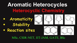 Aromatic Heterocycles  Heterocyclic Chemistry  properties [upl. by Garth]