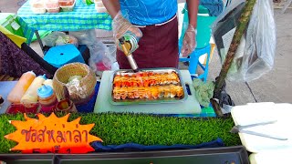 Thai Street Food Market in Nathon Koh Samui 2021  Review of the Most delicious Thai food [upl. by Caines711]