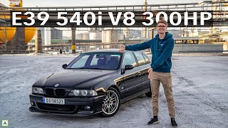 THIS STRAIGHT PIPE BMW E39 540i IS INSANELY LOUD [upl. by Kcirdez]