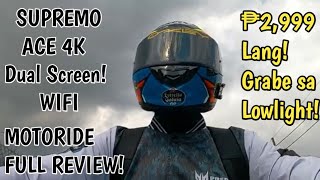 Supremo Ace 4k  Action cam test Part 2  Motoride full resolution review [upl. by Hillinck]