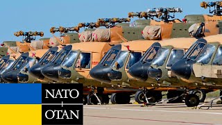 NATO Mi17 helicopters for Ukraine and F35A fighters over the Baltic [upl. by Ennairrac]