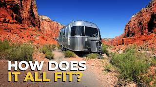 Only 20 feet but kitchen for DAYS 2024 Airstream Bambi 20FB  RV Review [upl. by Willmert]