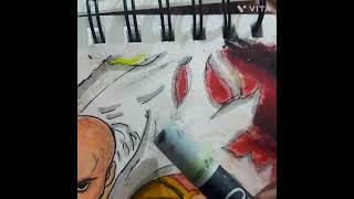 Drawing saitama from one punch man shot anime saitama [upl. by Adnaloj]